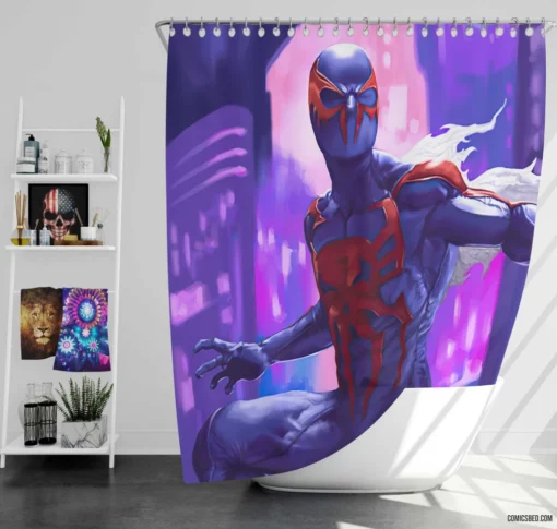 Spider-Man Marvel Web-Wielding Hero Comic Shower Curtain