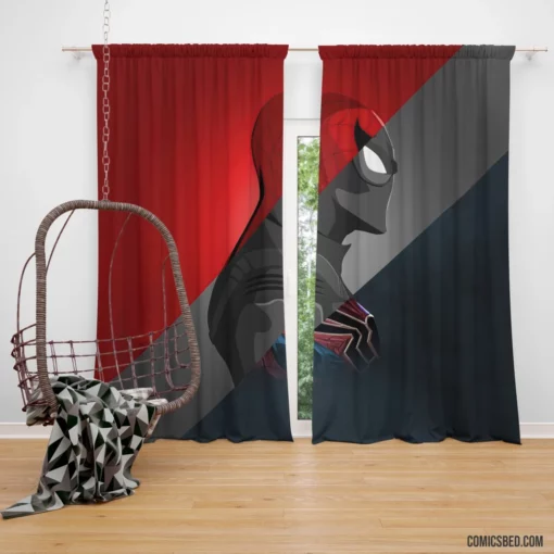 Spider-Man Marvel Webbed Adventure Comic Curtain