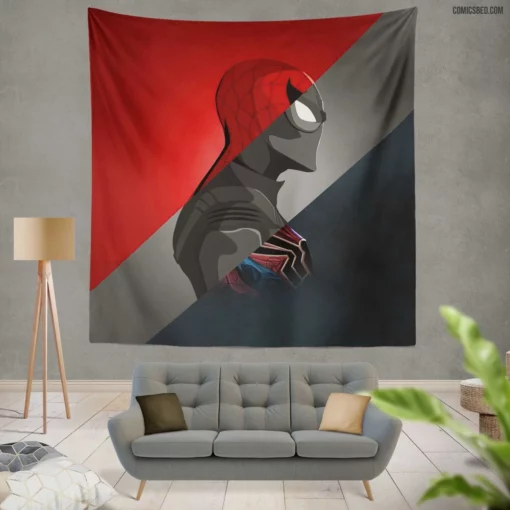 Spider-Man Marvel Webbed Adventure Comic Wall Tapestry