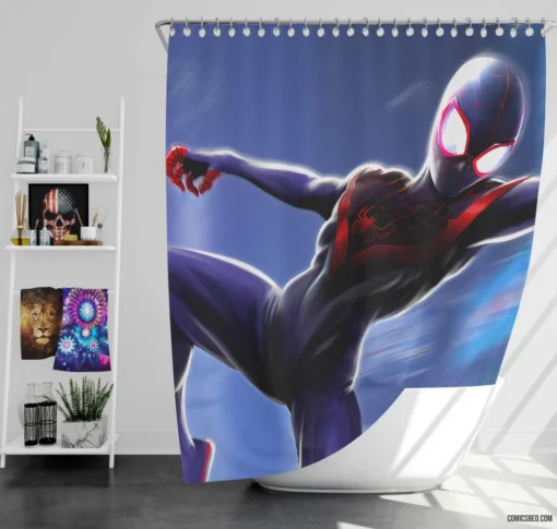 Spider-Man Marvelous Comic Adventures Shower Curtain