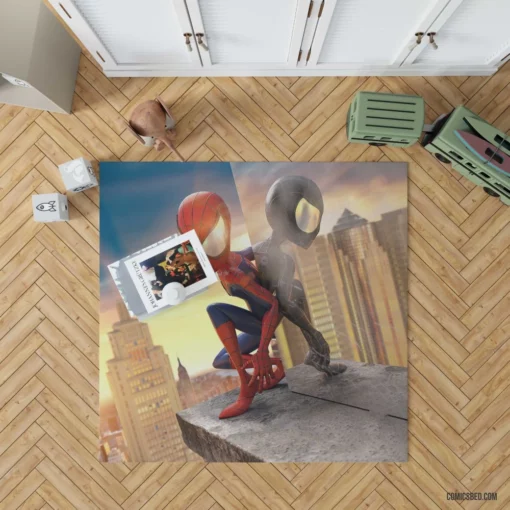 Spider-Man Marvelous Feats Epic Exploits Comic Rug