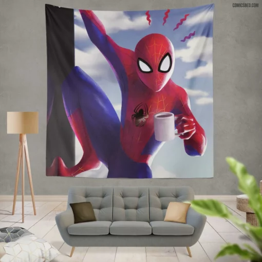 Spider-Man Marvelous Feats Unveiled Comic Wall Tapestry