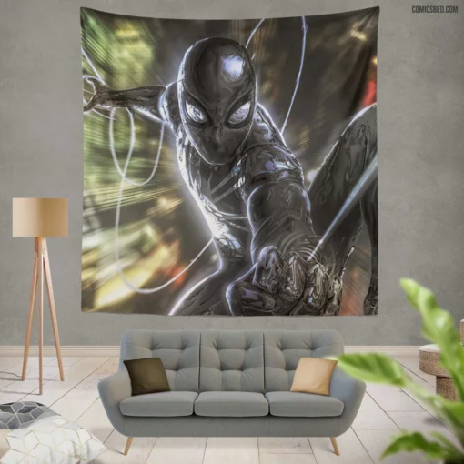 Spider-Man Marvelous Pursuits Comic Wall Tapestry