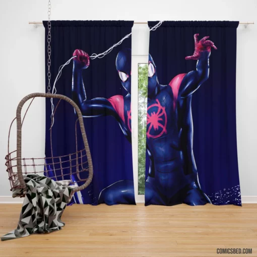 Spider-Man Miles Morales Heroic Tale Comic Curtain