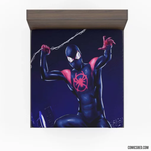 Spider-Man Miles Morales Heroic Tale Comic Fitted Sheet 1