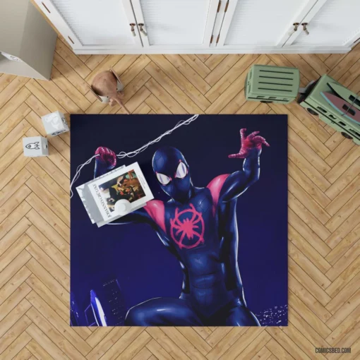 Spider-Man Miles Morales Heroic Tale Comic Rug