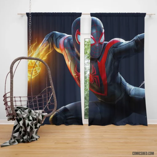 Spider-Man Miles Morales Web-Slinger Comic Curtain