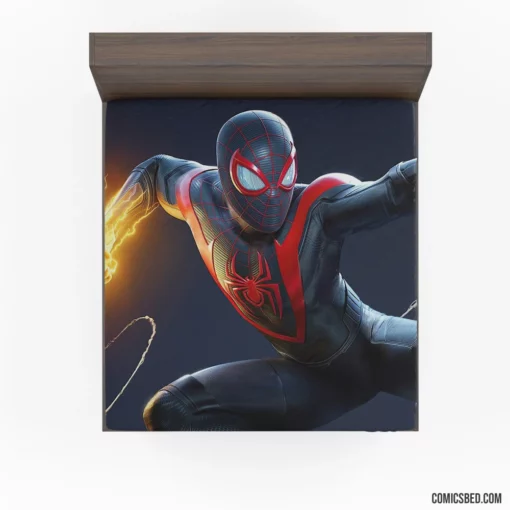 Spider-Man Miles Morales Web-Slinger Comic Fitted Sheet 1