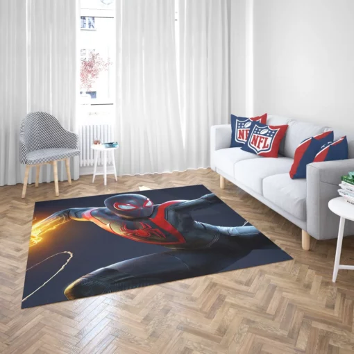 Spider-Man Miles Morales Web-Slinger Comic Rug 2