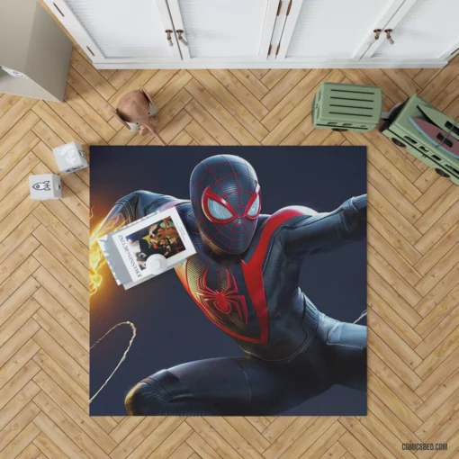 Spider-Man Miles Morales Web-Slinger Comic Rug