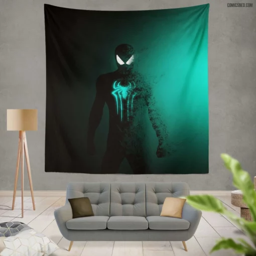 Spider-Man Minimalist Marvel Hero Comic Wall Tapestry