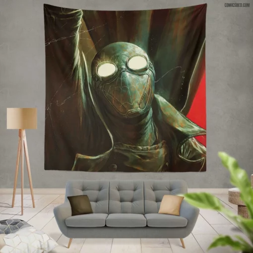 Spider-Man Noir Dark Web-Slinging Tale Comic Wall Tapestry