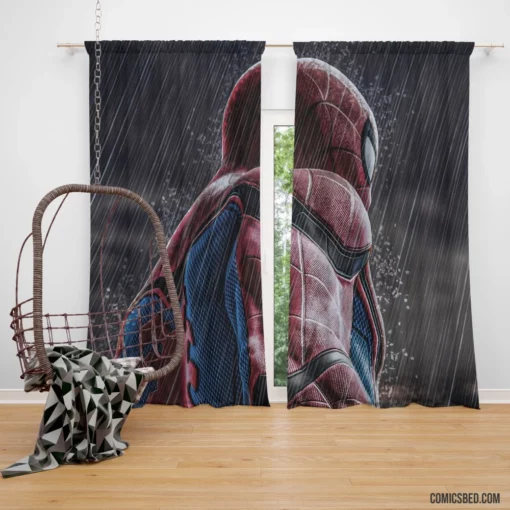 Spider-Man Noir Nighttime Vigilante Comic Curtain