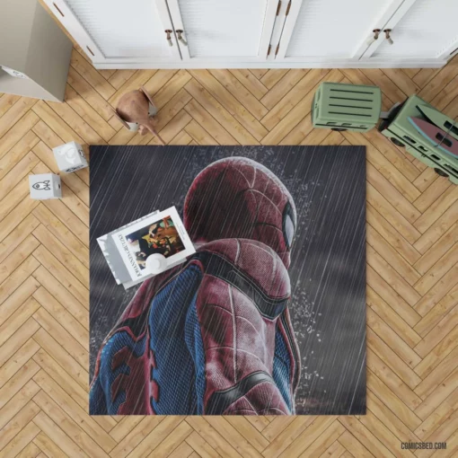 Spider-Man Noir Nighttime Vigilante Comic Rug