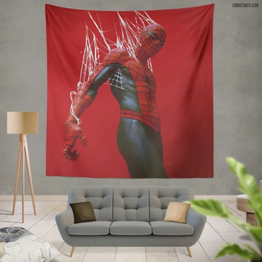 Spider-Man Peter Parker Adventures Comic Wall Tapestry
