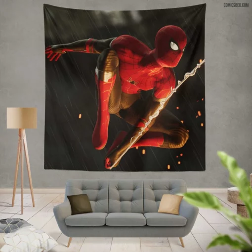 Spider-Man Peter Parker Marvel Hero Comic Wall Tapestry