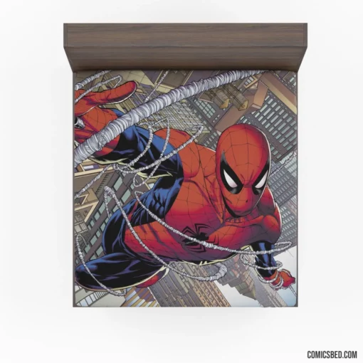 Spider-Man Peter Parker Marvel Web-Slinger Comic Fitted Sheet 1
