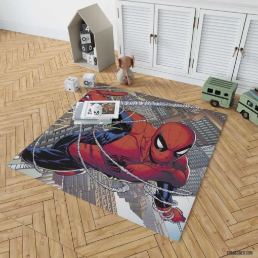 Spider-Man Peter Parker Marvel Web-Slinger Comic Rug 1