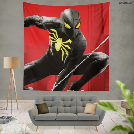 Spider-Man Peter Parker Marvel Webbed Prodigy Comic Wall Tapestry