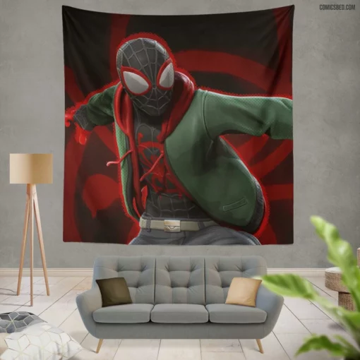 Spider-Man Sinister Six Standoff Comic Wall Tapestry