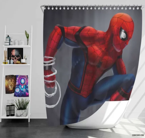 Spider-Man Sins Remembered Comic Shower Curtain