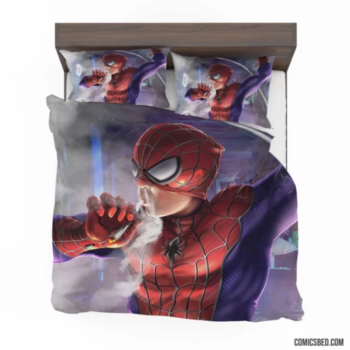 Spider-Man Smoking Marvel Icon Comic Bedding Set 1