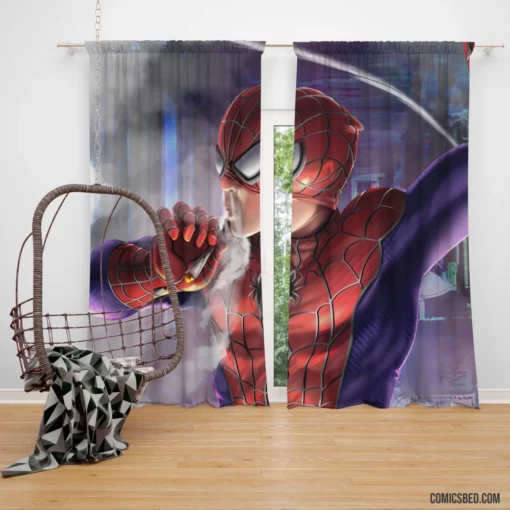 Spider-Man Smoking Marvel Icon Comic Curtain