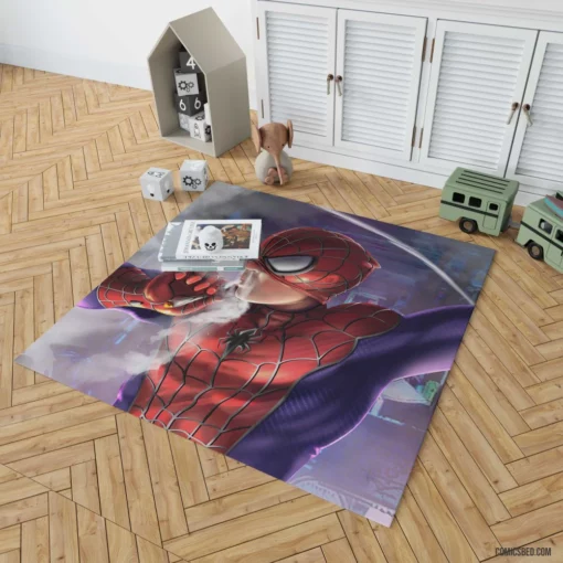 Spider-Man Smoking Marvel Icon Comic Rug 1