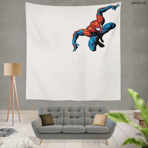 Spider-Man Spectacular Adventures Await Comic Wall Tapestry