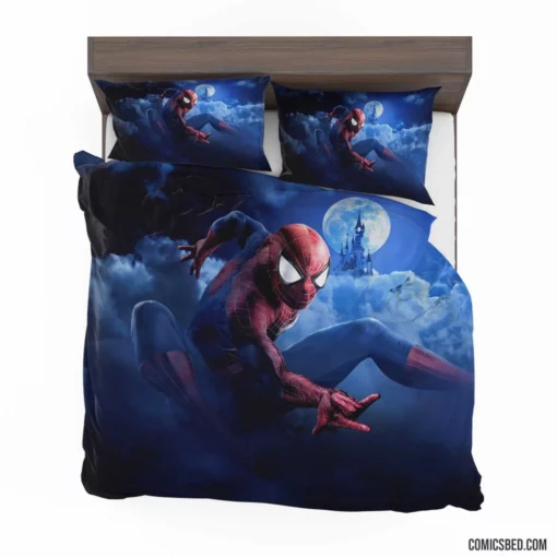 Spider-Man Swinging Through Disney Comic Bedding Set 1