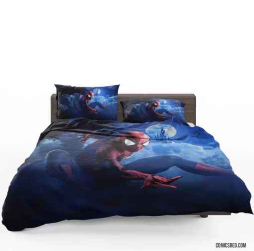 Spider-Man Swinging Through Disney Comic Bedding Set