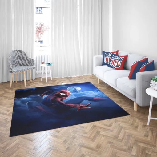 Spider-Man Swinging Through Disney Comic Rug 2