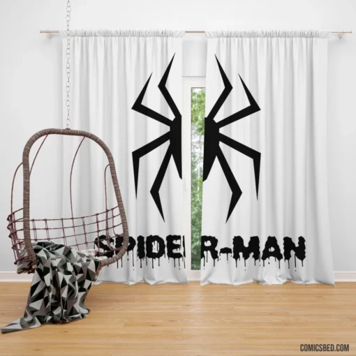 Spider-Man Symbol Arachnid Emblem Comic Curtain