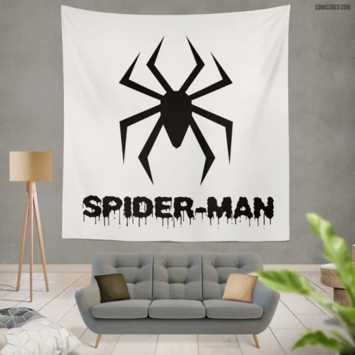 Spider-Man Symbol Arachnid Emblem Comic Wall Tapestry