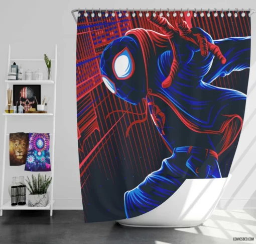 Spider-Man The Venom Menace Comic Shower Curtain