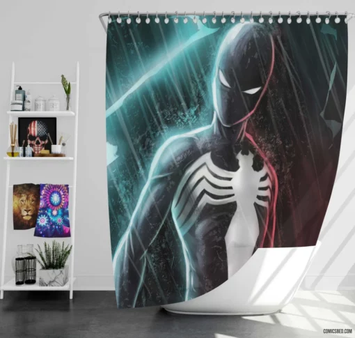 Spider-Man Unleashed Marvel Heroic Feats Comic Shower Curtain