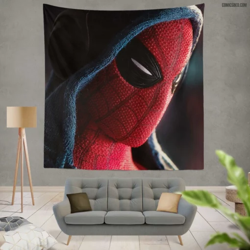 Spider-Man Unmasked Trials and Triumphs Comic Wall Tapestry