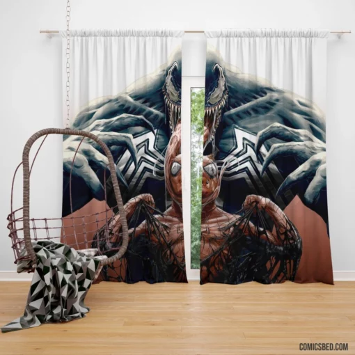 Spider-Man Venom Dual Symbiosis Comic Curtain