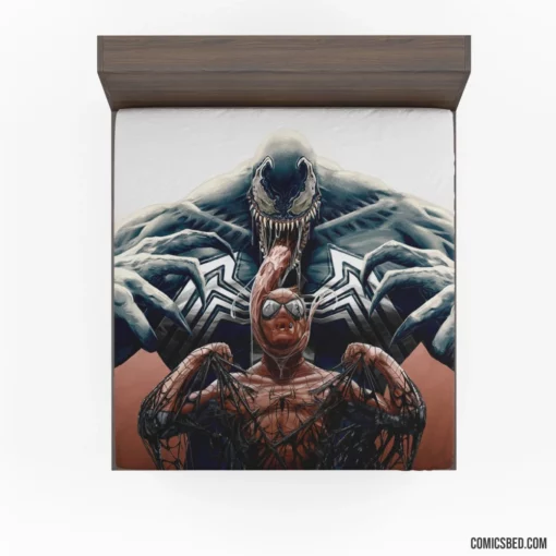 Spider-Man Venom Dual Symbiosis Comic Fitted Sheet 1