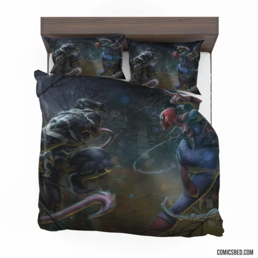 Spider-Man Venom Legendary Rivals Comic Bedding Set 1