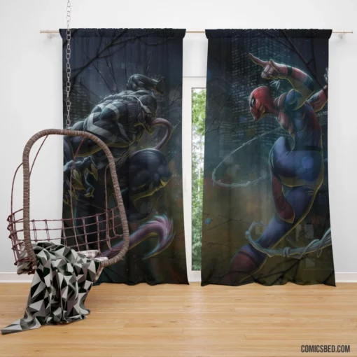 Spider-Man Venom Legendary Rivals Comic Curtain