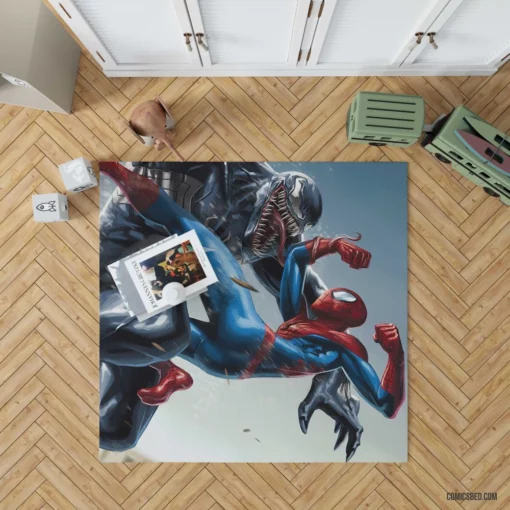 Spider-Man Venom Marvel Webbed Duo Comic Rug