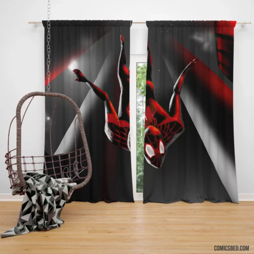 Spider-Man Venom Marvelous Confrontation Comic Curtain