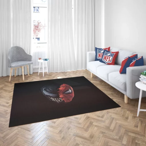 Spider-Man Venom Minimalist Marvel Duo Comic Rug 2