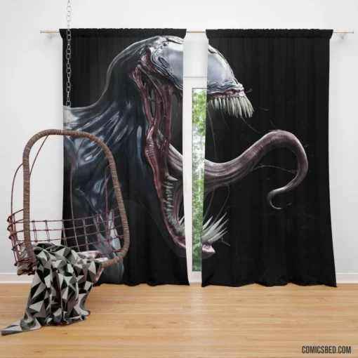 Spider-Man Venom Symbiotic Encounter Comic Curtain