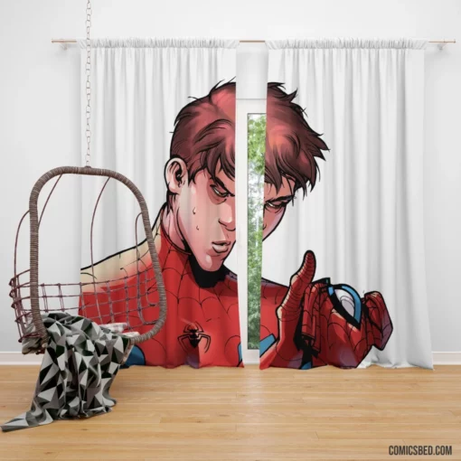 Spider-Man Wall-Crawler Adventures Comic Curtain