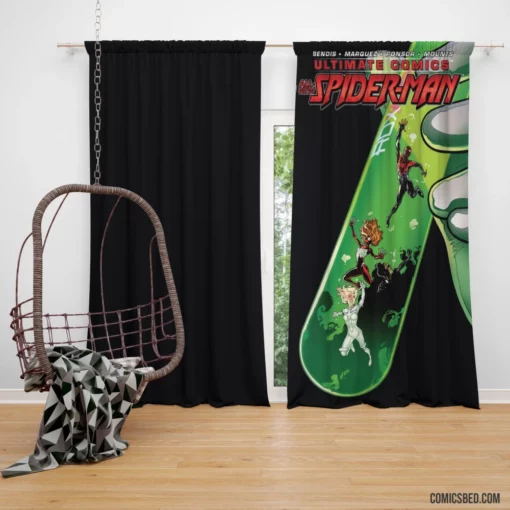 Spider-Man Web-Slinger Exploits Comic Curtain