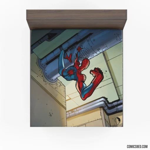 Spider-Man Web-Slinger Feats Comic Fitted Sheet 1