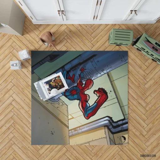 Spider-Man Web-Slinger Feats Comic Rug