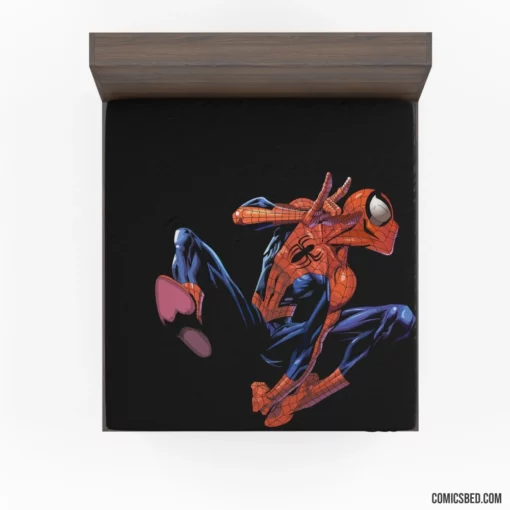 Spider-Man Web-Slinger Heroic Feats Comic Fitted Sheet 1